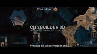 CityBuilder 3D Blender add-on trailer: Construct your world in Blender 3d