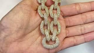 D Flawless Diamond Necklace at 30.74 carats by Kat Florence KFD1144YG