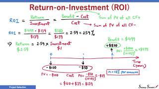 Benefit-Cost Ratio & Return-on-Investment: Project Selection - Part 3 | PMP | PMBOK