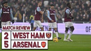 West Ham 2-5 Arsenal highlights | Not good enough from players and manager | Embarrassing again!