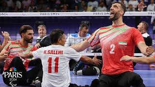 Iran rallies from gigantic deficit to clinch sitting volleyball threepeat in Paris | NBC Sports