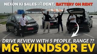 MG WINDSOR EV Drive Review - Better than NEXON EV ?  0-100, Pros & Cons, Range ? Auto Journal