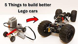 How to build better Lego technic cars | 5 things you must know!