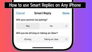 How to Use Smart Replies on iPhone
