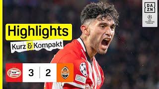 PSV Eindhoven - Shakhtar Donetsk | UEFA Champions League | DAZN Highlights