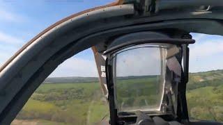 THE 1ST EVER 4K UHD JET EJECTION FOOTAGE FROM A RUSSIAN FIGHTER PILOT AFTER HIS SU-25 WAS SHOT DOWN