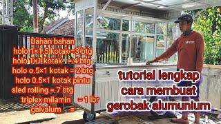 Tutorial lengkap pembuatan gerobak dorong alumunium