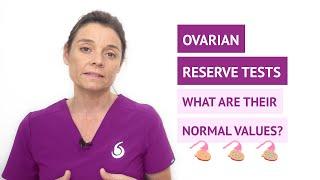 What are the ovarian reserve tests and their normal values?