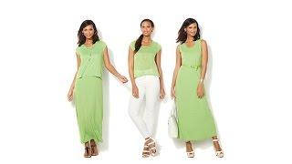 Serena Williams Double Layer Maxi Dress