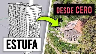 #48  Así hemos hecho una ESTUFA RUSA en la CABAÑA de Piedra ABANDONADA (Más de 150 años)