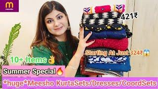 *huge*Meesho Party/Daily/Office Wear Haul | SUMMER KURTI,KURTA SET,COORDSET,MAXI/MIDI DRESS,ANARKALI