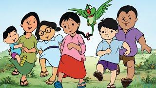 Meena Cartoon - Safe from Worms - UNICEF Meena Stories