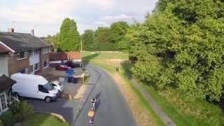 Long Boarding on Gold Hill North in Chalfont St Peter Buckinghamshire