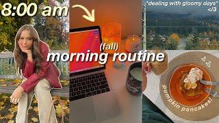 my REAL fall morning routine 2021| pushing through the gloomy weather & staying productive️