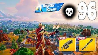 96 Elimination Solo Vs Squads "Zero Build" Gameplay Wins (NEW Fortnite Chapter 6 PC)