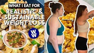 What I Eat In A Day For WEIGHT LOSS | WeightWatchers | HEALTHY, realistic & sustainable weight loss