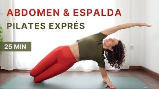 Pilates Exprés para Abdomen & Espalda - Pilates en Casa para Fortalecer (25 min)