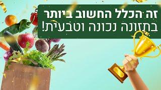 זה הכלל החשוב ביותר בתזונה בריאה ונכונה! והוא יכול לשנות לכם את החיים! ד"ר גיל יוסף שחר (M.D)