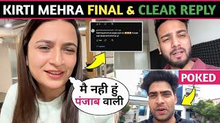 OMG! Kirti Mehra Final & Clear Reply On Hate Comments And Trolling || Ajju0008 Poked Elvish Yadav!?