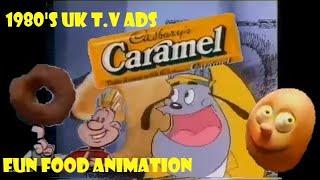 1980's UK TV Adverts. Fun Food Animation For Quavers, Bitza Pizza, Weeto's, Chewits, Rolo and more!