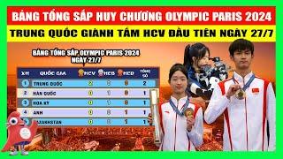 Bảng Tổng Sắp Huy Chương Olympic Paris 2024 Hôm Nay 27/7 | Trung Quốc Giành Tấm HCV Đầu Tiên