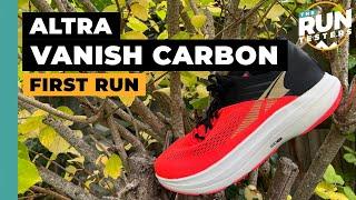 Altra Vanish Carbon First Run Review: Early impressions of the zero-drop super-shoe