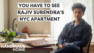 Tour Rajiv Surendra’s NYC Apartment Filled With Handmade Decor...and Chalk Art! | Handmade Home Tour