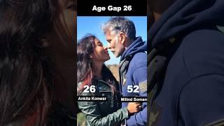 10 Bollywood Couples with Shocking Age Gap | Age Difference Of Bollywood Couples #shorts