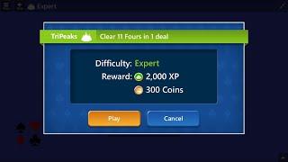 Microsoft Solitaire Collection | TriPeaks - Expert | November 6, 2017 | Daily Challenges
