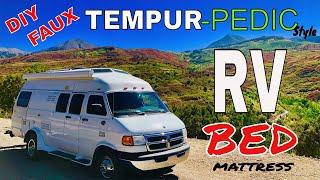 DIY Faux Tempur-pedic RV Bed Mattress Hack