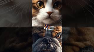 Ai Draws BULLDOG VS Domestic Animals! #shorts #animals #lion #wildlife #ai #bulldog  #chatgpt