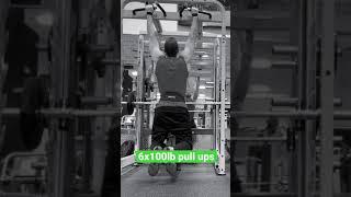 6x100lb Pull Ups