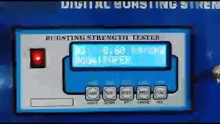 Digital bursting strength tester