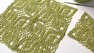 VERY STYLISH and SIMPLE Crochet Motif Runner Table Blouse Pattern