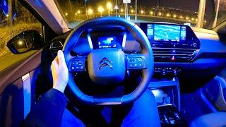 New Citroen C4 2021 - NIGHT POV test drive & REVIEW (Shine, 130 HP PureTech EAT8)