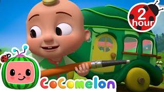 Washing the Bus  | Cocomelon - Nursery Rhymes | Fun Cartoons For Kids