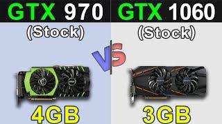 GTX 970 (4GB) VS. GTX 1060 (3GB) | New Games Benchmarks