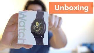 Samsung Galaxy Watch Active (Schwarz) Unboxing und Installation (Deutsch)