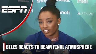 Simone Biles criticizes 'weird and awkward' atmosphere for missing beam medal