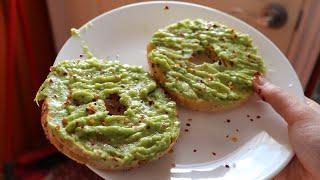 * SUPER easy * Basic Avocado Toast Recipe On Bagel