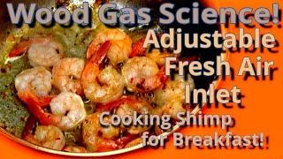 Adjustable flame! Cooking! Paint Can Wood Gas Stove Optimization! Wood Gas Stove Science| Part 8!