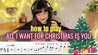 How to play: All I Want For Christmas Is You by Mariah Carey 