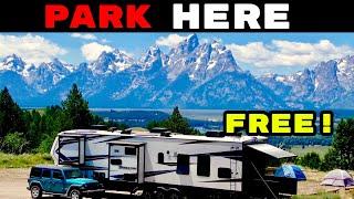 Grand Teton National Park FREE RV Camping! How We Find Free Campsites!