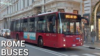 [4K]  Buses in Rome /  Autobus a Roma (2024)