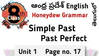 Simple Past Past Perfect Tense I AP Honeydew 8th English Grammar