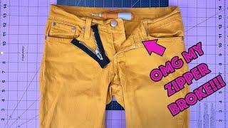 Save money & your jeans! How To Replace A Zipper On Jeans