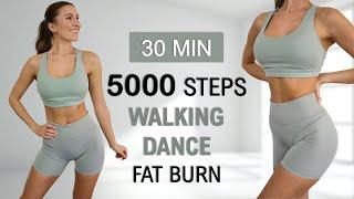 5000 STEPS IN 30 Min - Walking Cardio DANCE Workout to the BEAT, Burn Fat, No Repeat, No Jumping