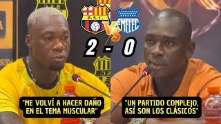 Declaraciones de Segundo Castillo y Felipe Caicedo sobre el Clásico del Astillero