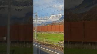 Alps in Train  #austria #switzland #europe #nighttrain