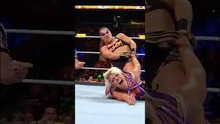 Ronda Rousey pushed Alexa Bliss to her limit at SummerSlam #Short